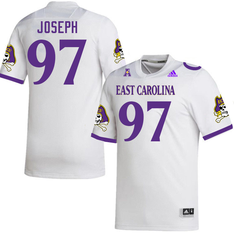 Linval Joseph ECU Jersey,East Carolina Pirates #97 Linval Joseph Jersey Youth College-White